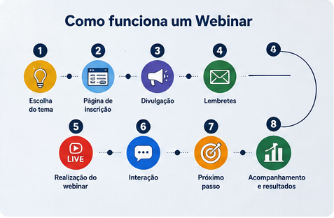Como funciona um webinar passo a passo