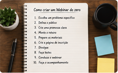 Como criar um webinar do zero passo a passo